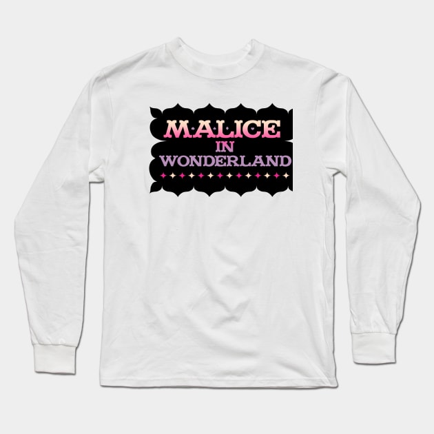 Malice in Wonderland Long Sleeve T-Shirt by Abstract